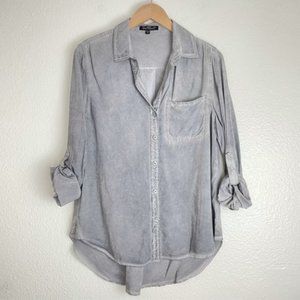 Velvet Heart Long Sleeve Button Down Blouse
